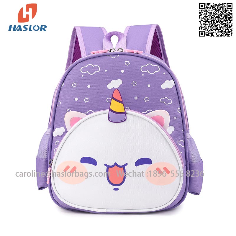 2023newportable children's school bag kindergarten ear bag cute cartoon schoolbag for boys and girls