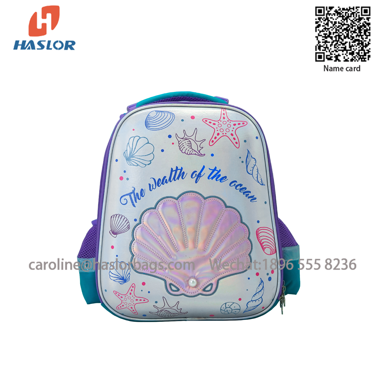 #haslor Children's 1-3-5 Grade EVA Double shoulder cartoon schoolbag primary school students
