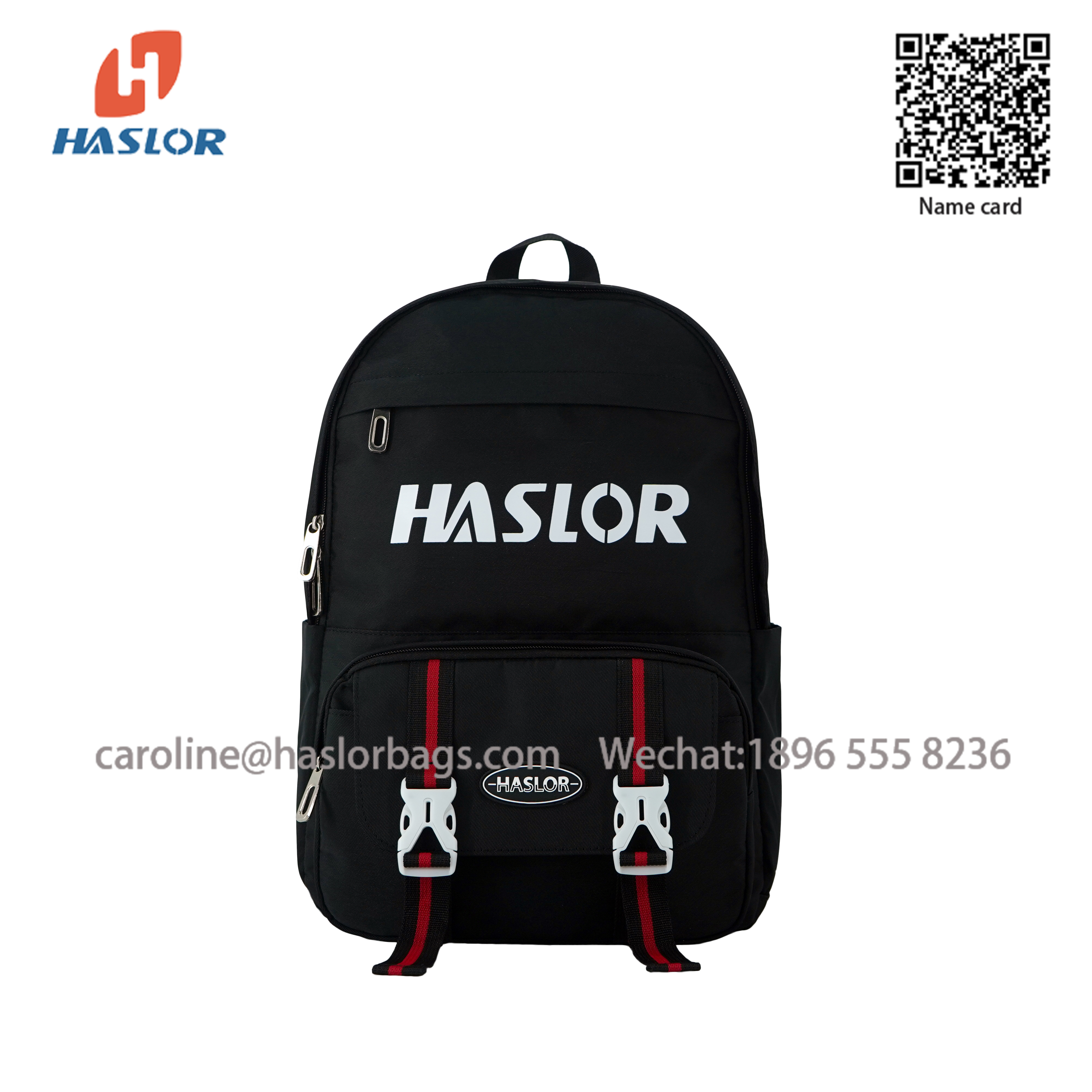 #haslor Custom Logo Schoolbag wholesale large capacity backpack bags