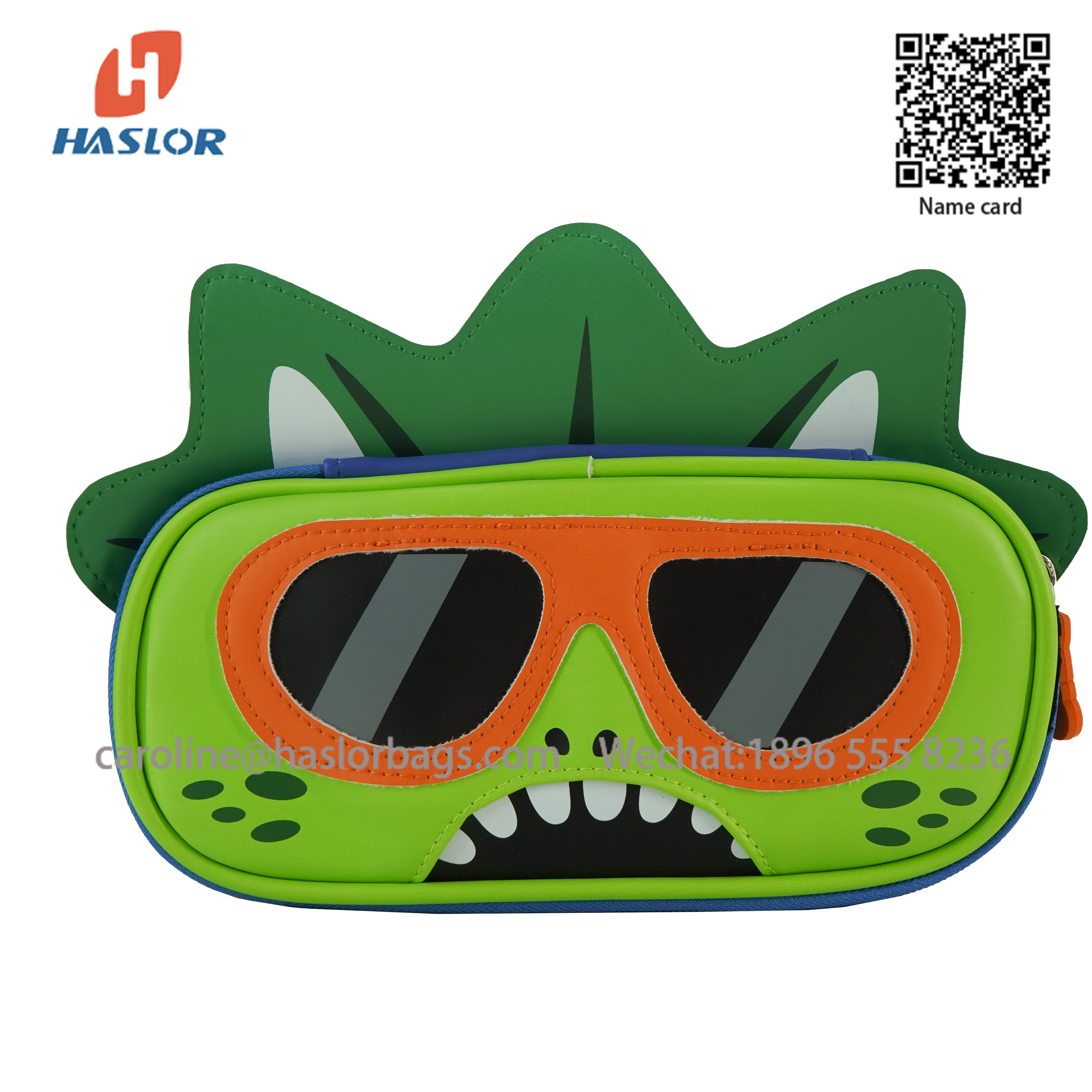#haslor Custom Logo Cartoon cute large capacity multifunctional pen case