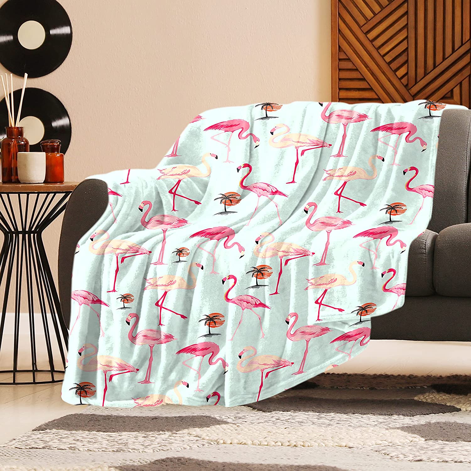 50x60 Fluffy Anti-pilling 100% Premium Superfiber Polyester Print Soft Cozy Warm Flannel blanket