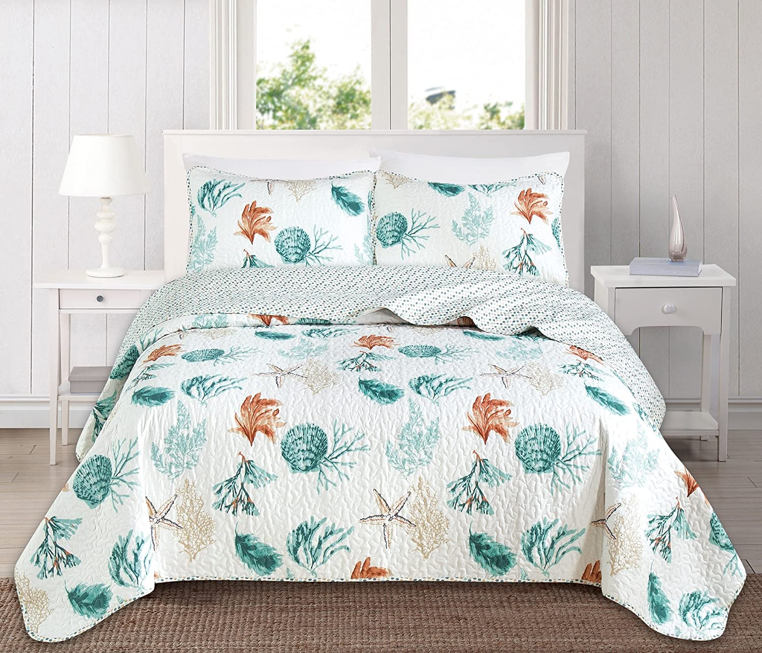 Full season 3PCS Reversible Lightweight Printed bedding set duvet cover with 2 pillowcase