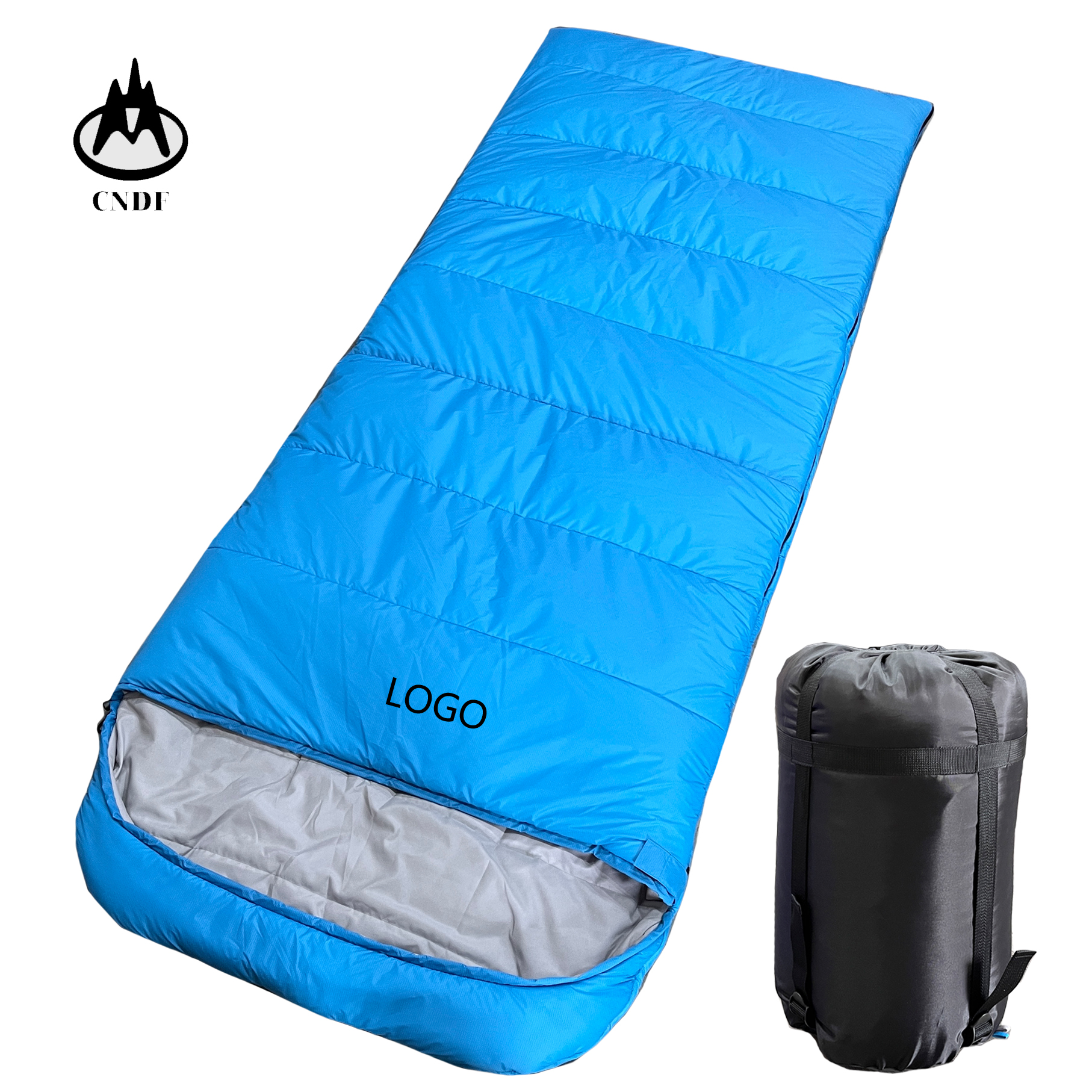 Dengfeng Outdoor 2KG Larger and Widen Envelope Single Adult Sleeping Bag Cozy and Comfortable