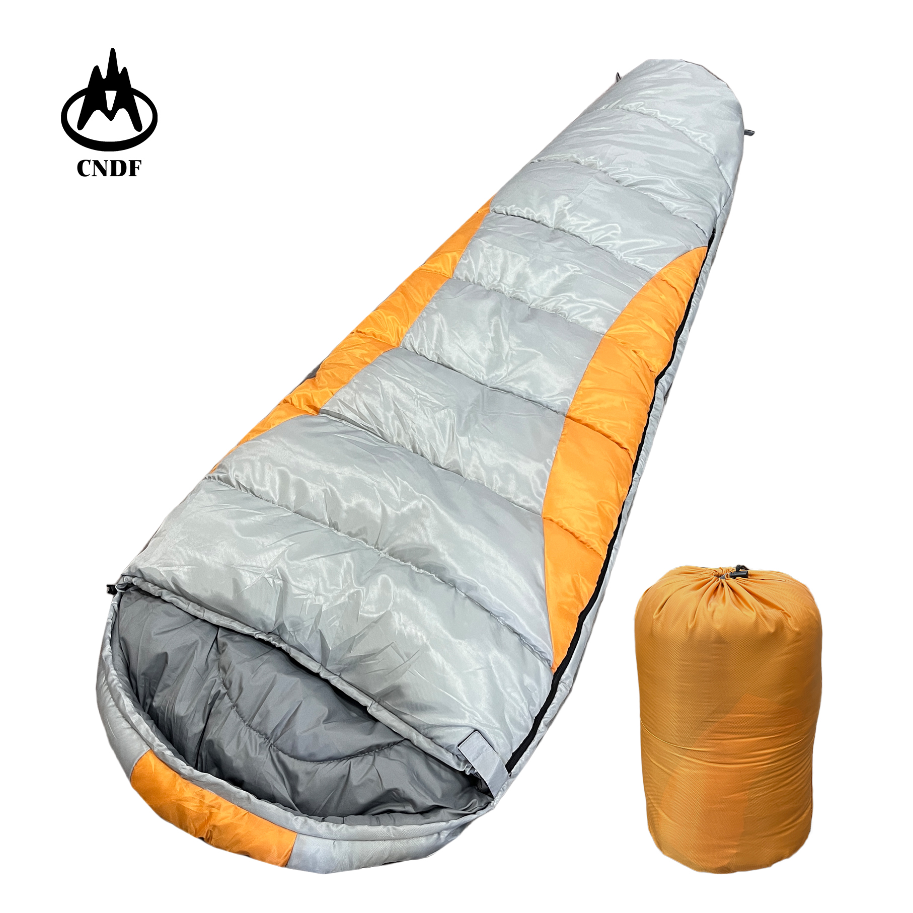 Dengfeng Outdoor Summer Stitching Color Ultrathin Mummy Sleeping Bag for Adult Camping Hilking