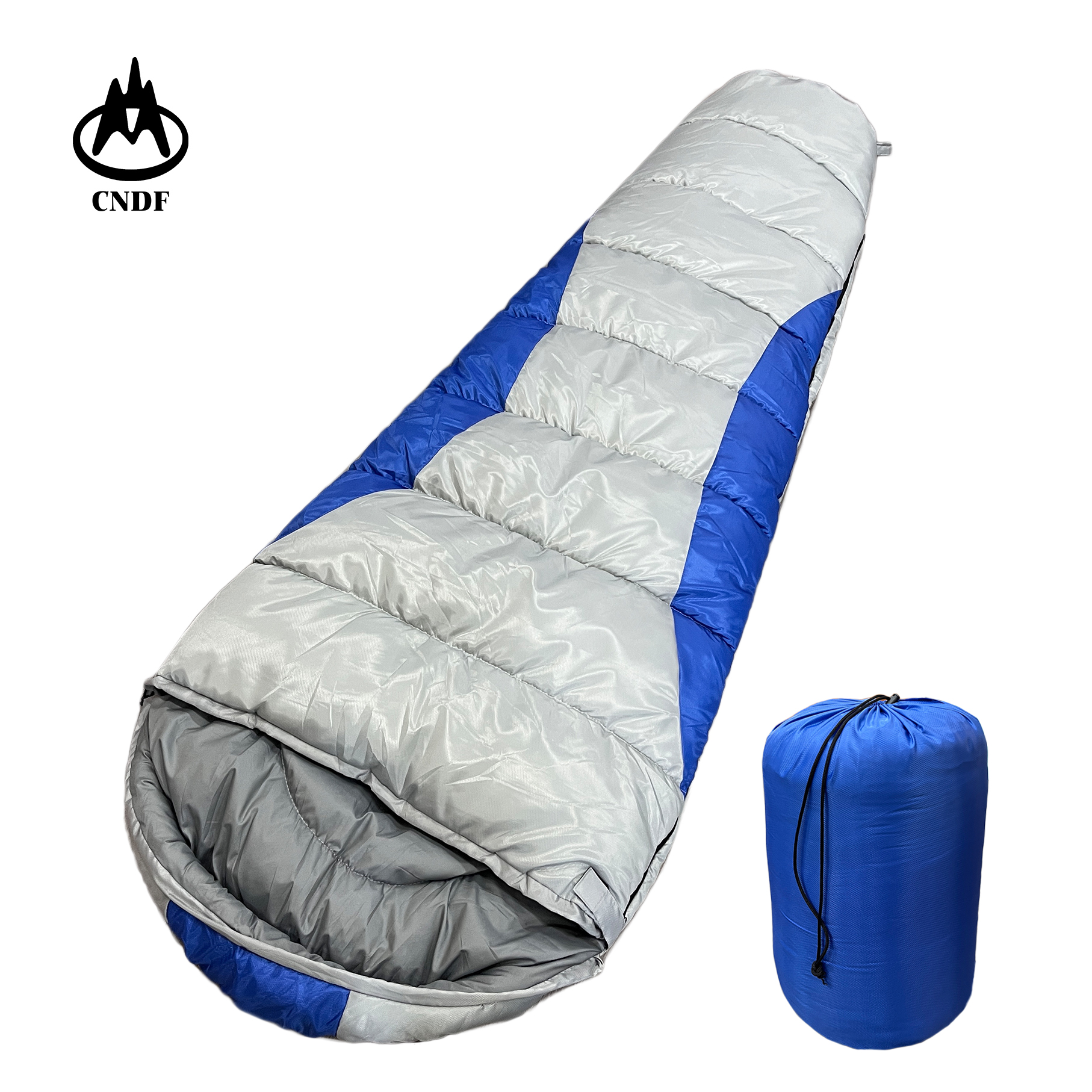 Dengfeng Outdoor Summer Stitching Color Ultrathin Mummy Sleeping Bag for Adult Camping Hilking