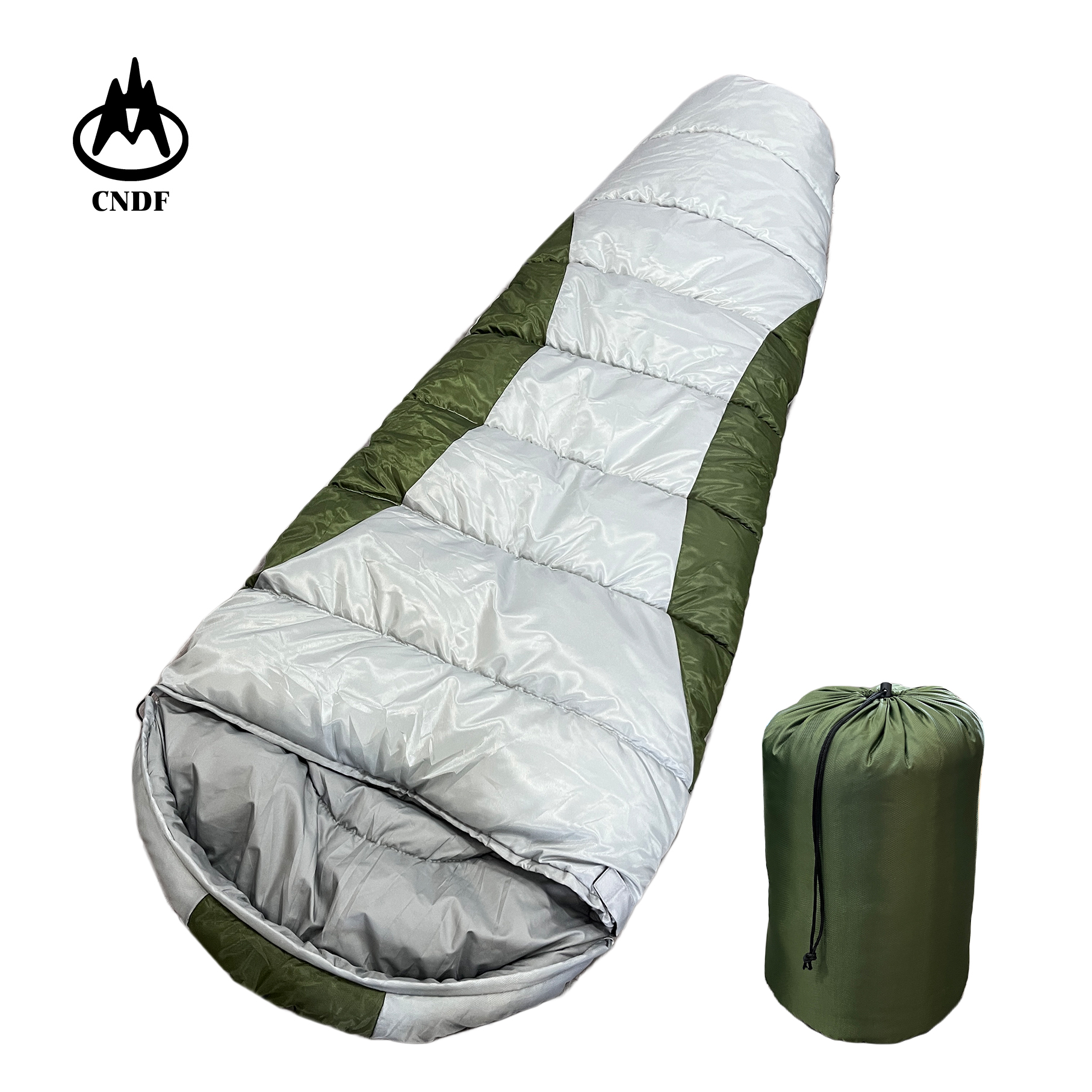 Dengfeng Outdoor Summer Stitching Color Ultrathin Mummy Sleeping Bag for Adult Camping Hilking