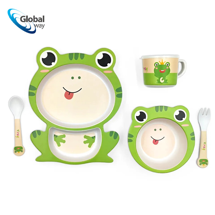Cartoon tableware set-frog