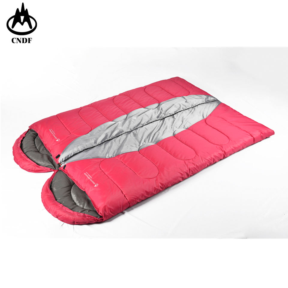 Dengfeng Outdoor Fashion Envelope Double Sleeping Bag for Couple Camping Hiking Traveling