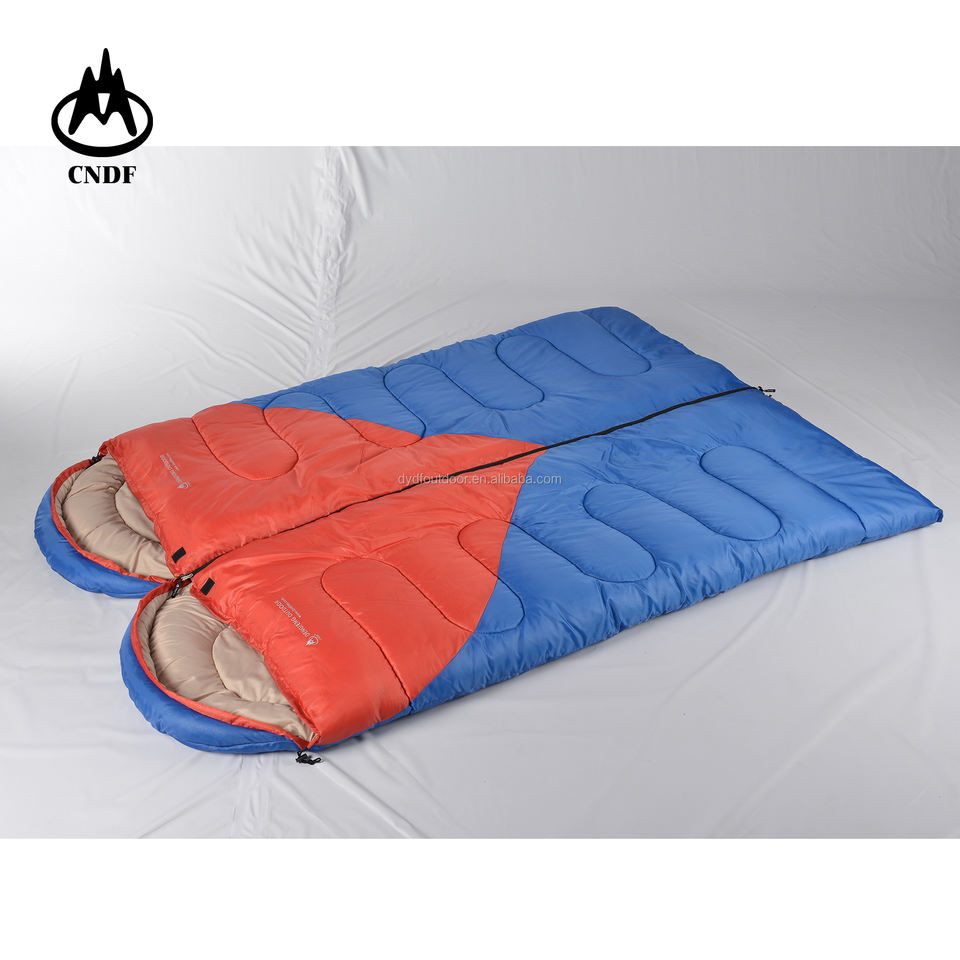 Dengfeng Outdoor Fashion Envelope Double Sleeping Bag for Couple Camping Hiking Traveling