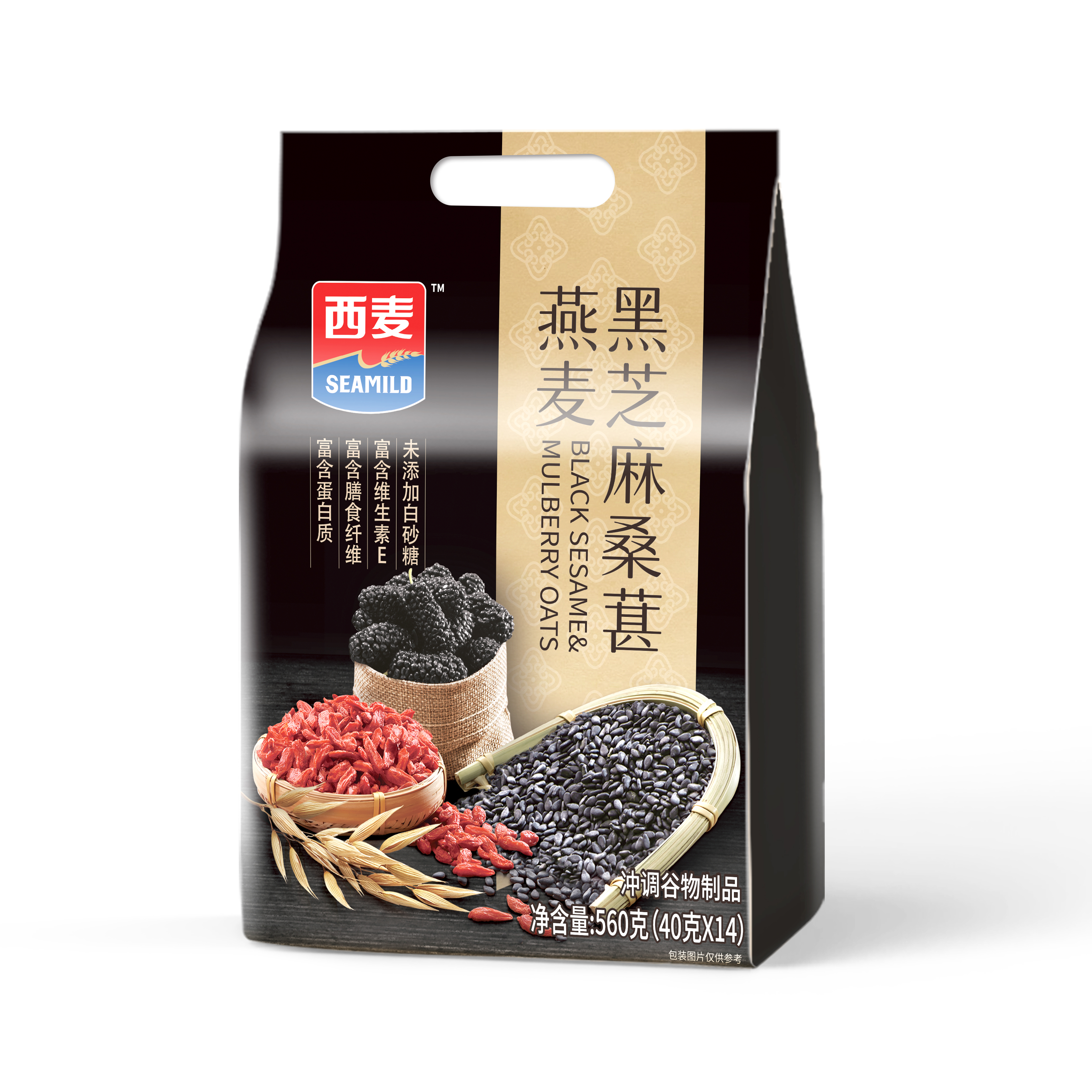 Black Sesame Mulberry Oatmeal (600g)