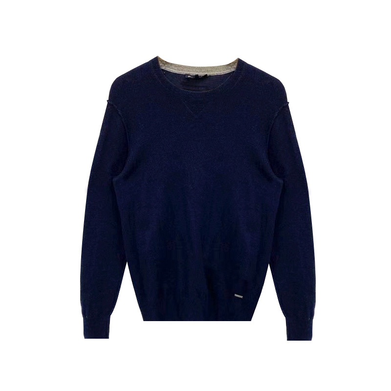 Men's Casual Knitted fashion Crew-neck long sleeve Pullover Sweater