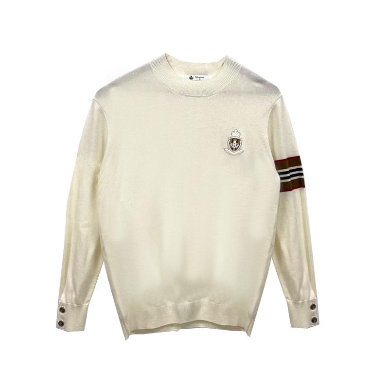 Men's Casual Knitted fashion Crew-neck long sleeve Pullover Sweater