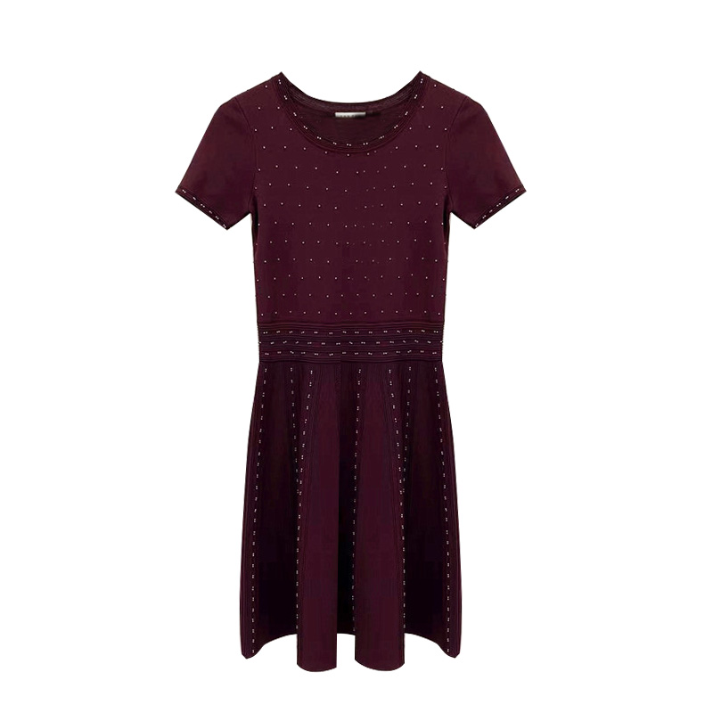 Women's Crew-neck pullover Sweater Shift Dress