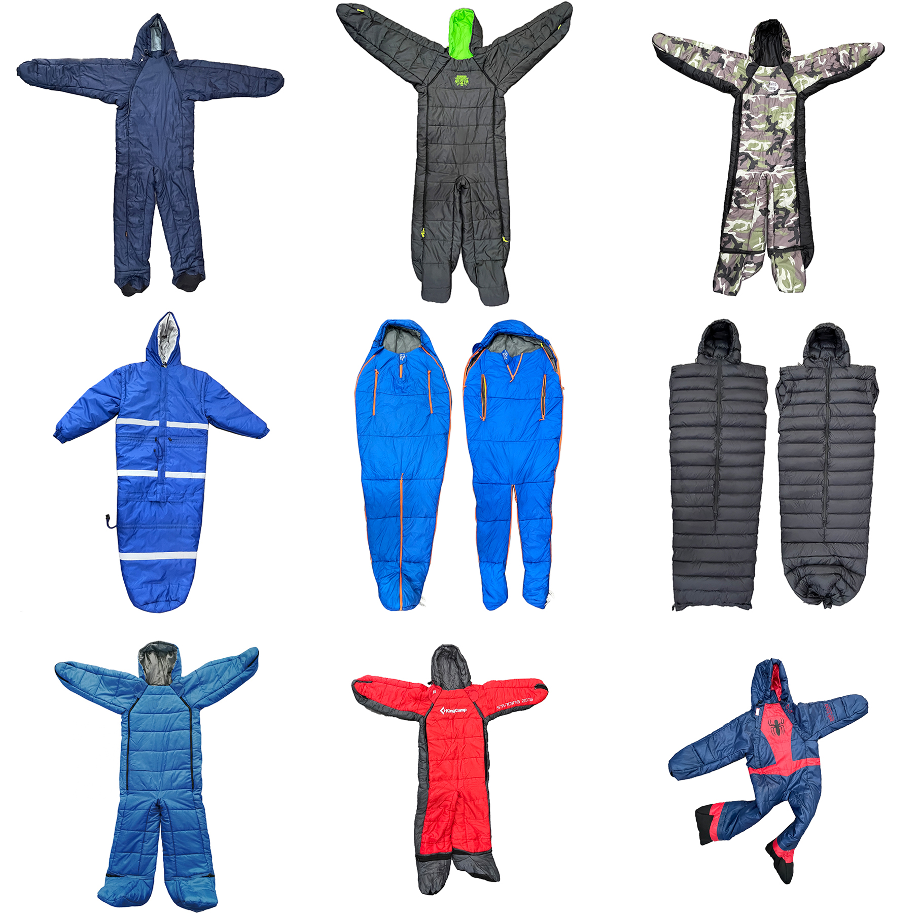 Human shape sleeping bag walkable sleeping bag with hands，camping sleeping bag outdoor sleep bag