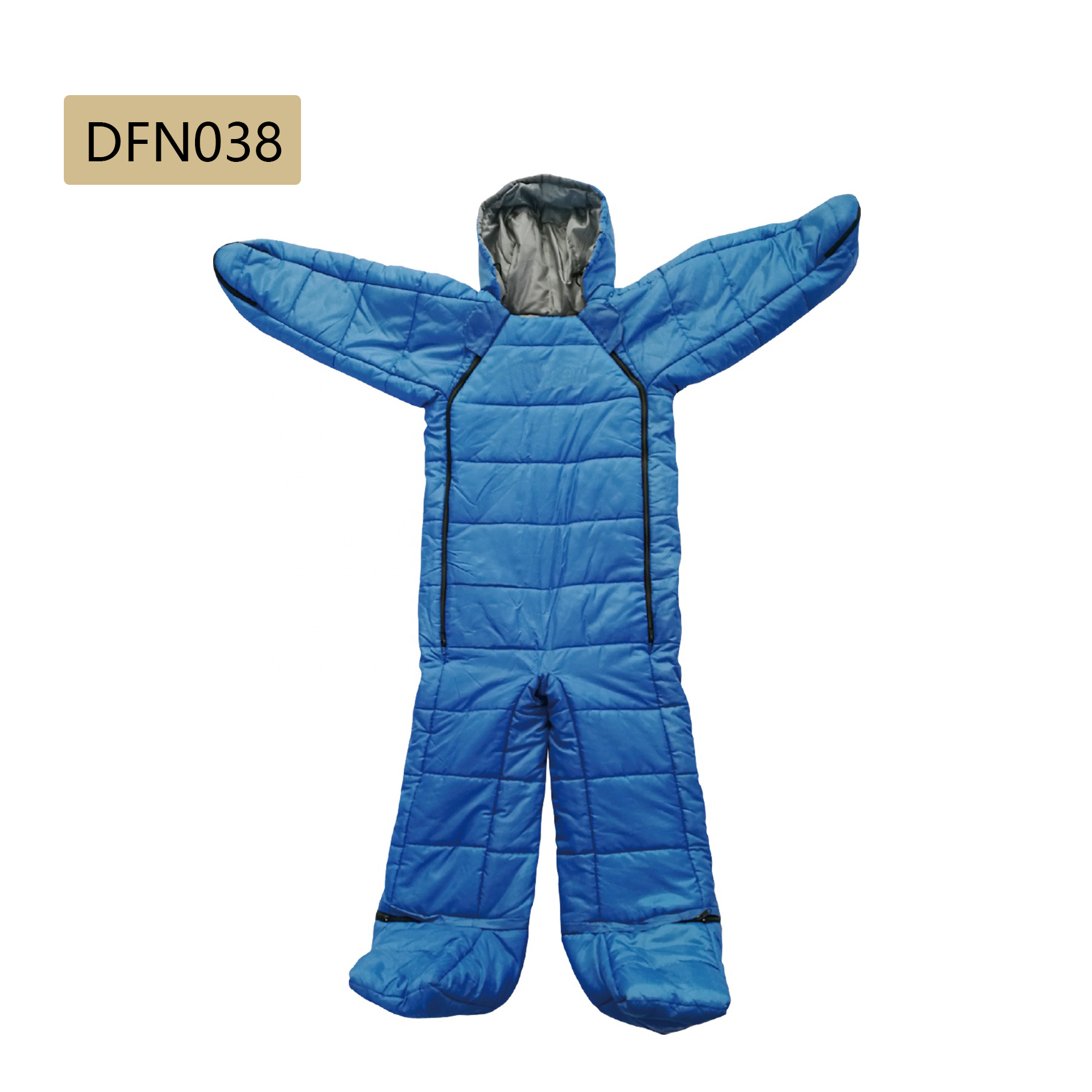 Human shape sleeping bag walkable sleeping bag with hands，camping sleeping bag outdoor sleep bag