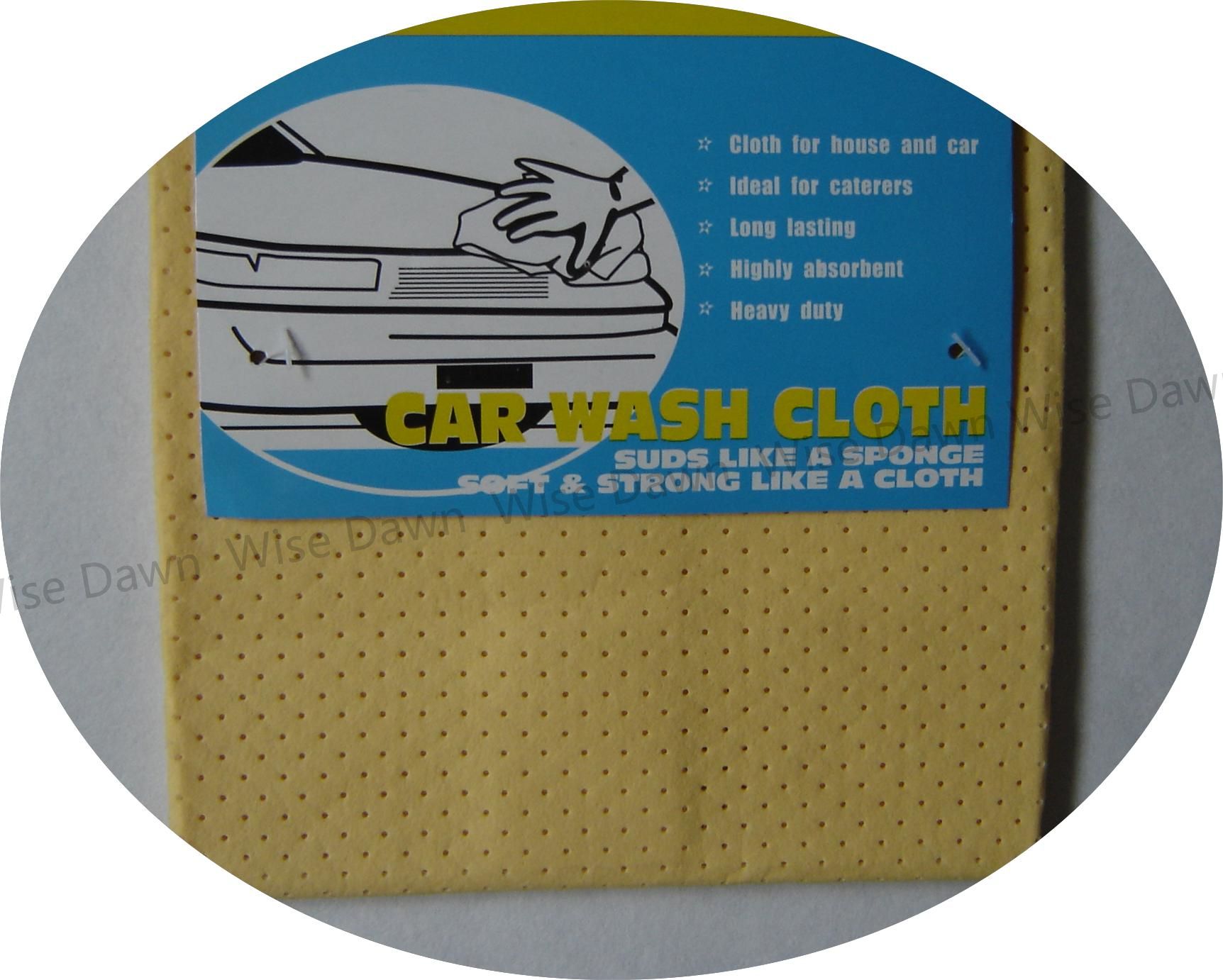Car wipe glass cleaning goods nonwoven pu coated with hole