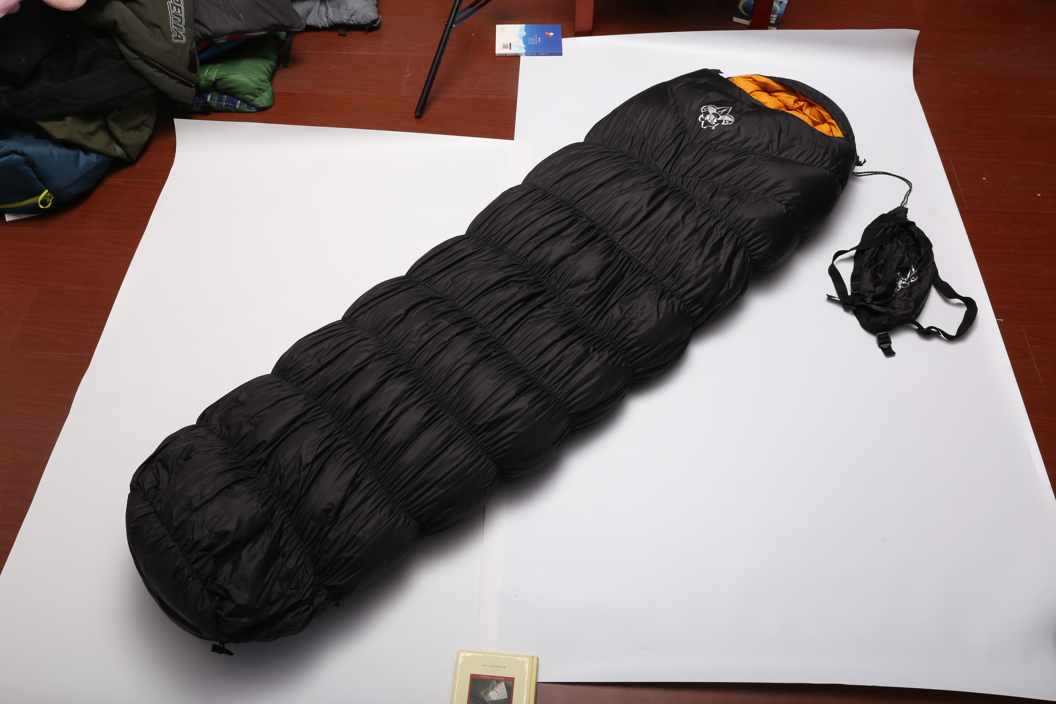 down filling sleeping bag