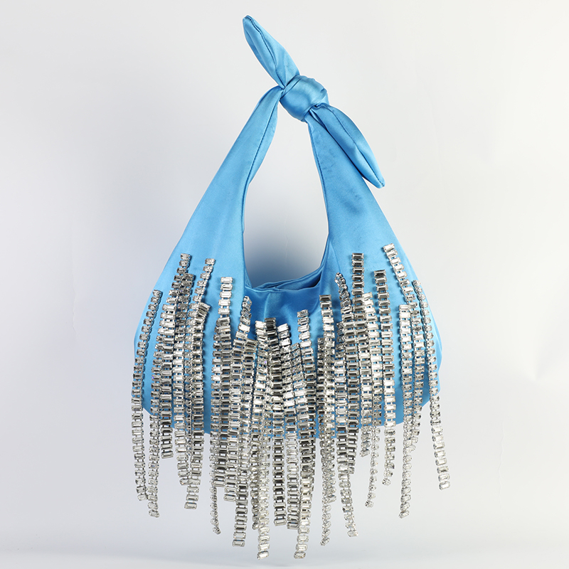 Crystal tassel decoration shoulder bag handbag clutch bag