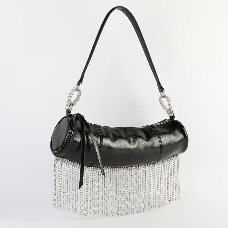 Crystal tassel decoration women's handbag shoulder bag clutch bag