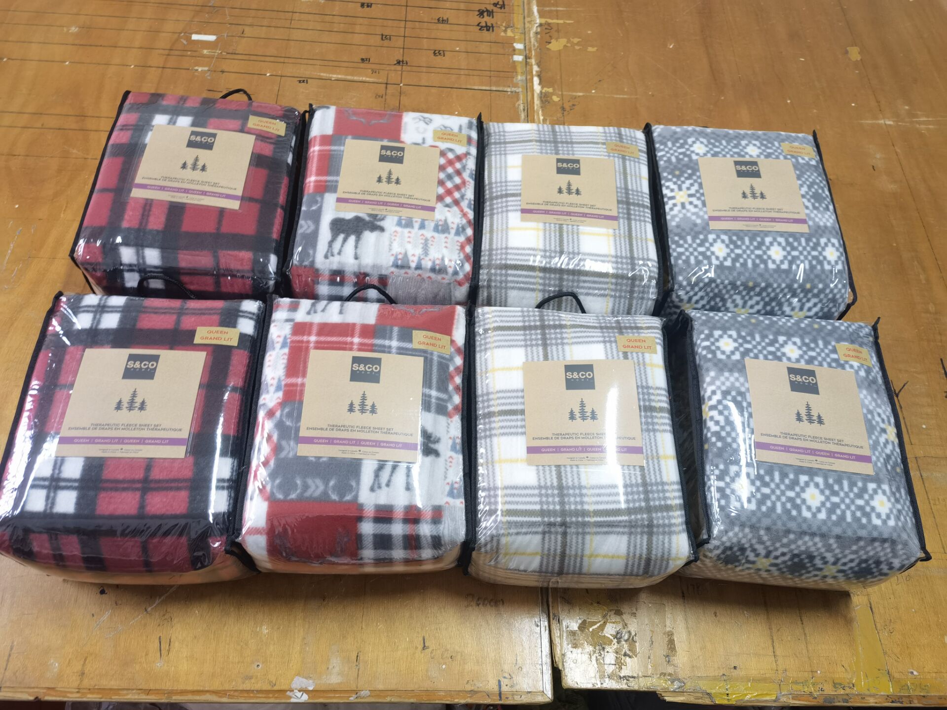 Fleece sheet sets