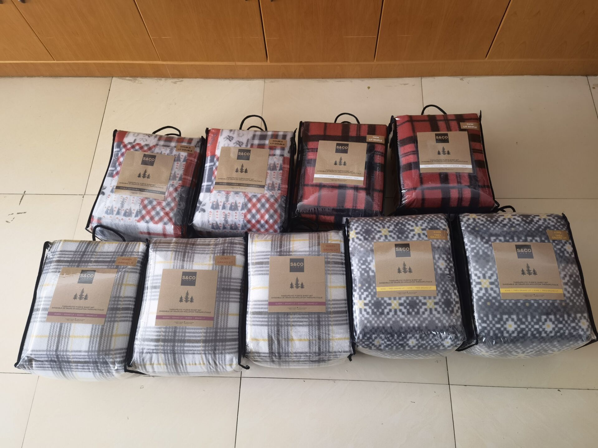 Polar fleece sheet set