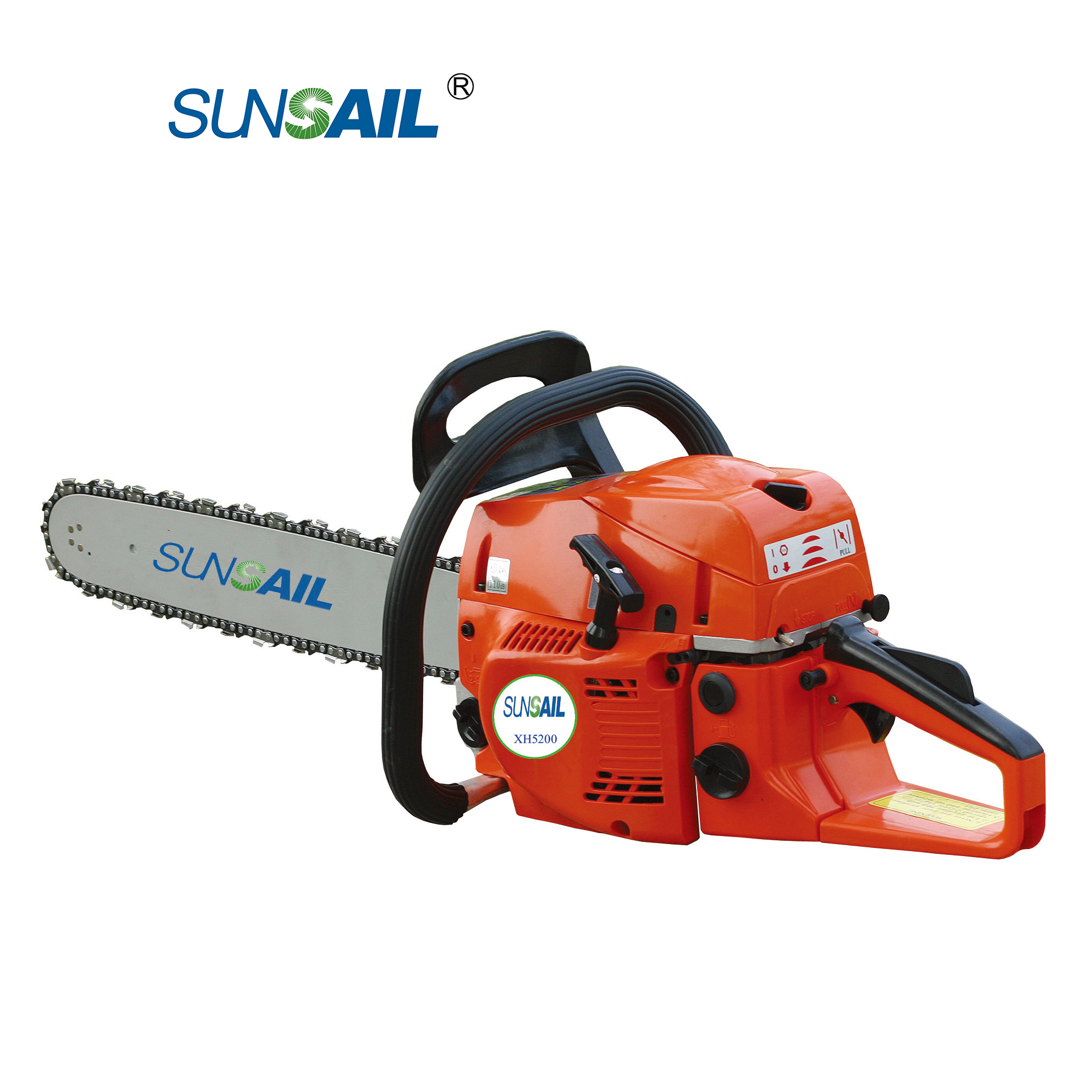 Gasoline powered chain saw