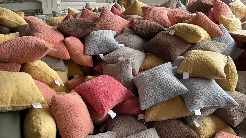 Embossed cushion