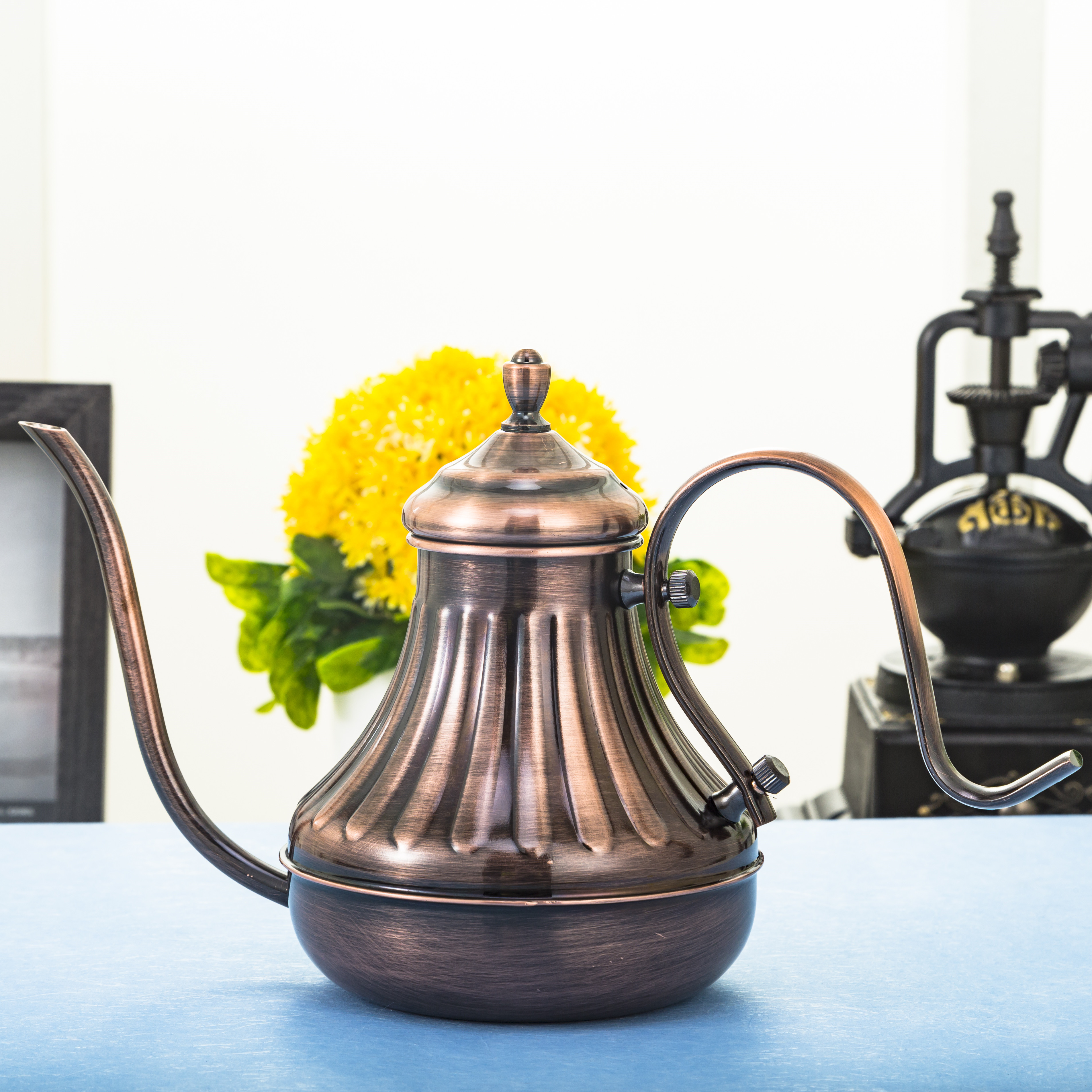 650ML Arabic Stainless Steel Teapot Coffee Drip Pot Pour Over Coffee Dripper Gooseneck Kettle