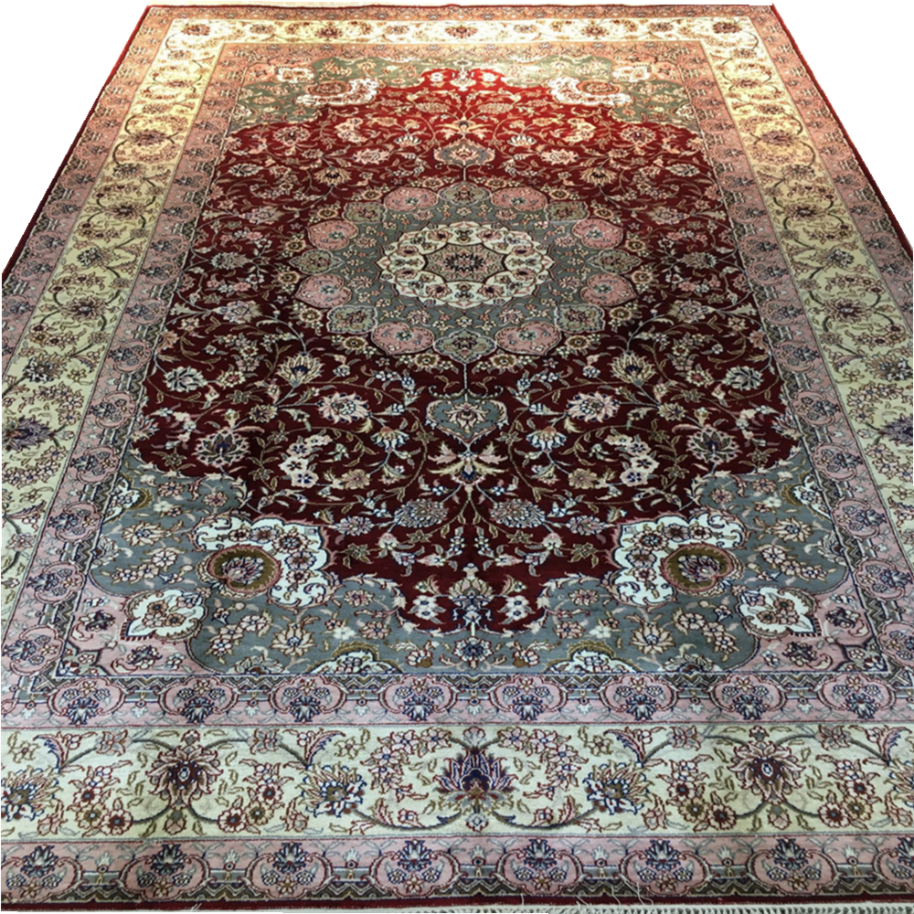 5x8fthandmade silk persian carpet high desnsity