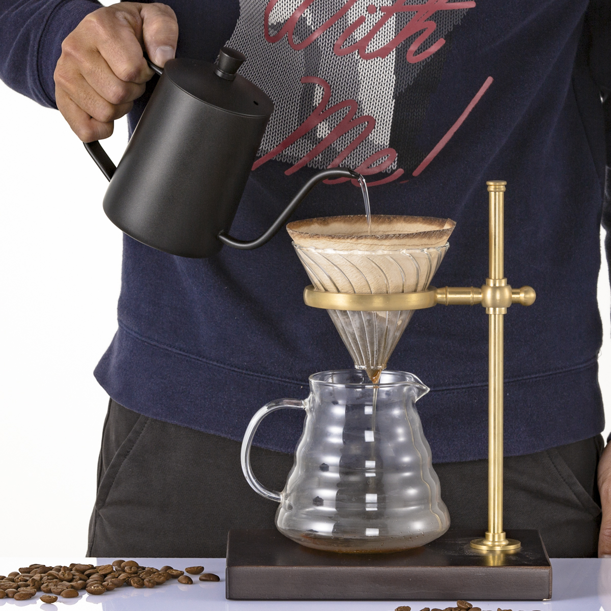 Stainless Steel Coffee Drip Kettle Gooseneck Tea Pot Maker Infusion Pouring Kettle Home Kitchen