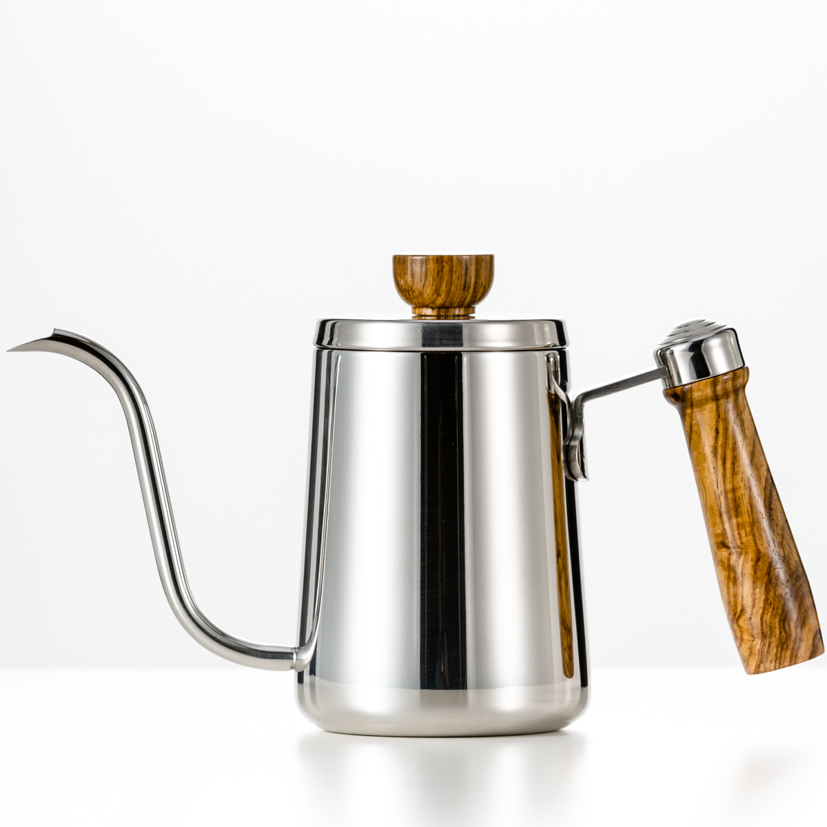 Stainless steel 304 Coffee Hand Drip Kettle Pour Over Gooseneck tea pot with wooden handle Coffee