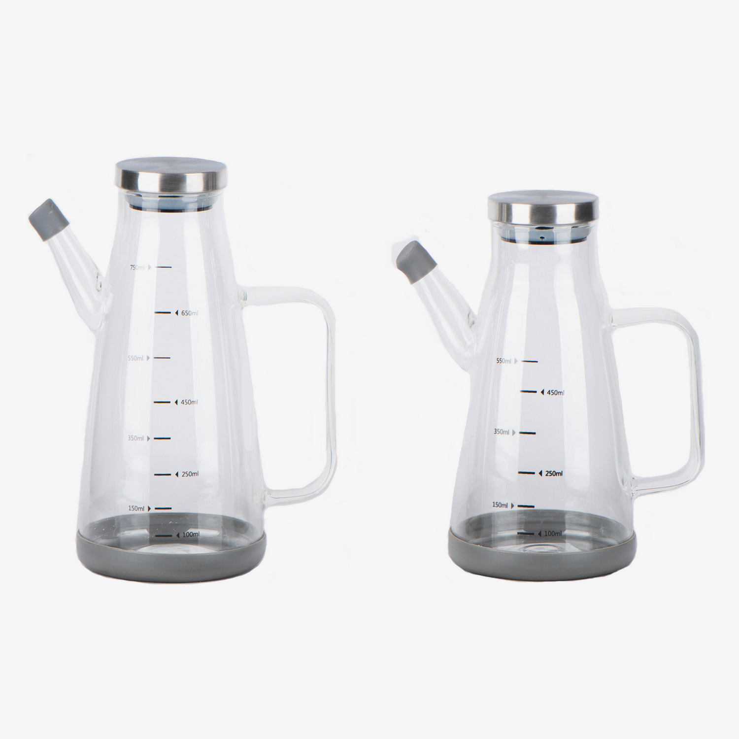 High borosilicate glass oil bottle with scale