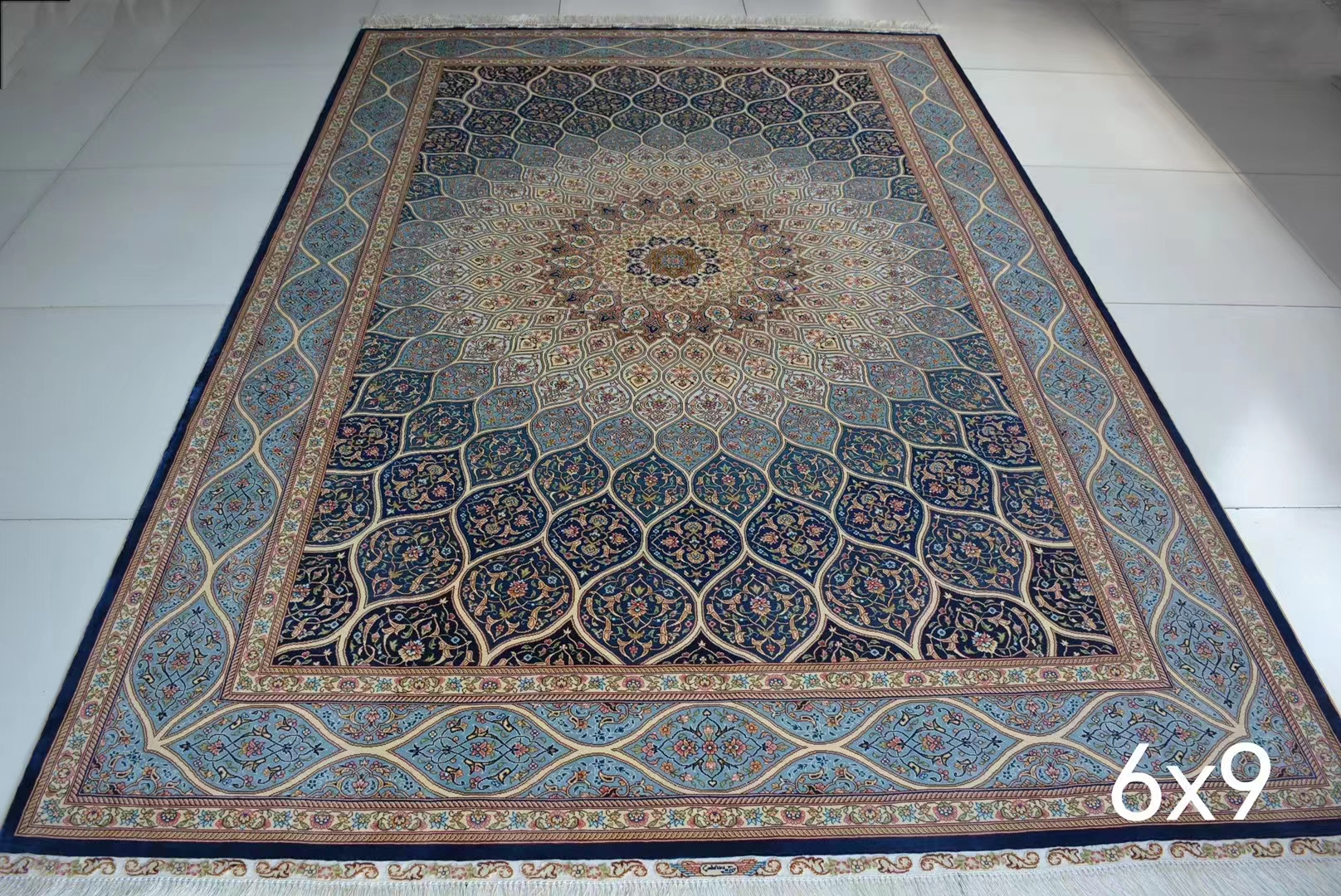 persian splendor 6x9ft handmade silk persian collection carpet