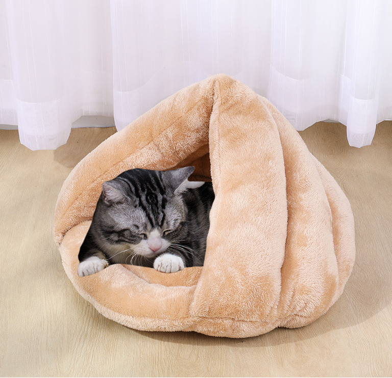 Readortextile Pet Slipper Dog Bed Cats Dogs Pets Sleeping Bag Fleece Warm Tent Cave Bed