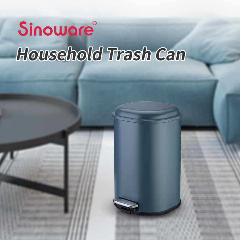 2023 newest design colorful 18L 30L 38L metal foot operated trash bin for household SW6981