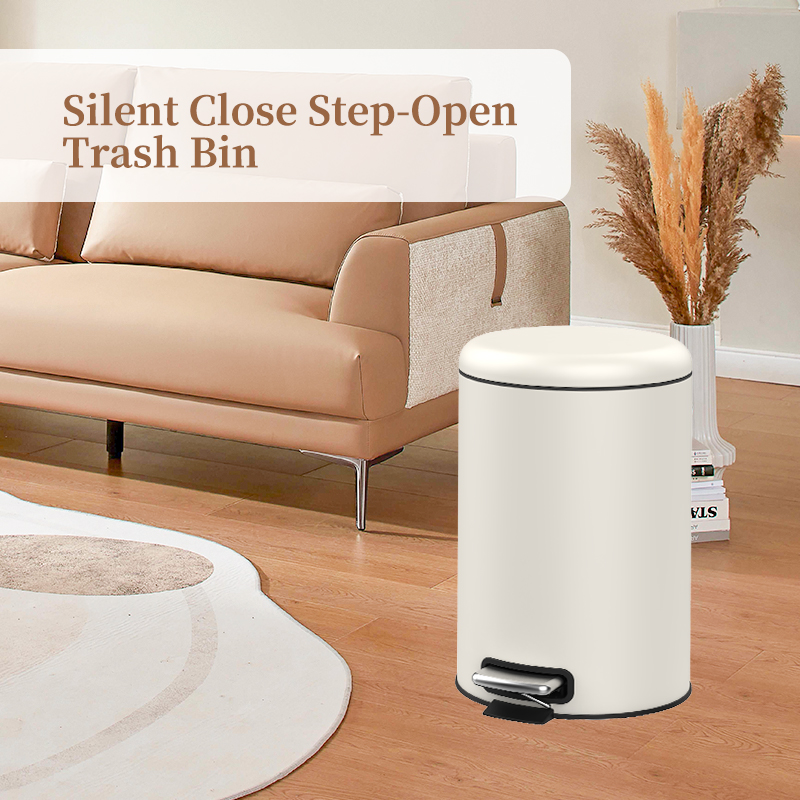 2023 New Design Multi-capacity Stainless Steel Household Pedal Trash Can SW6979