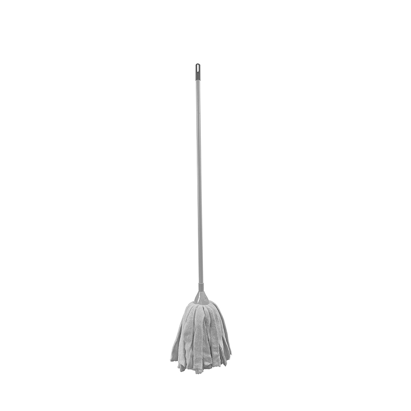 Stainless steel micro fiber mop with suspensible hole for space-saving storage