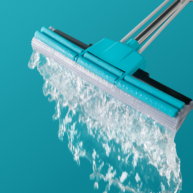 Plastic roller mop PVA sponge mop with "Pull and Lift" wringer