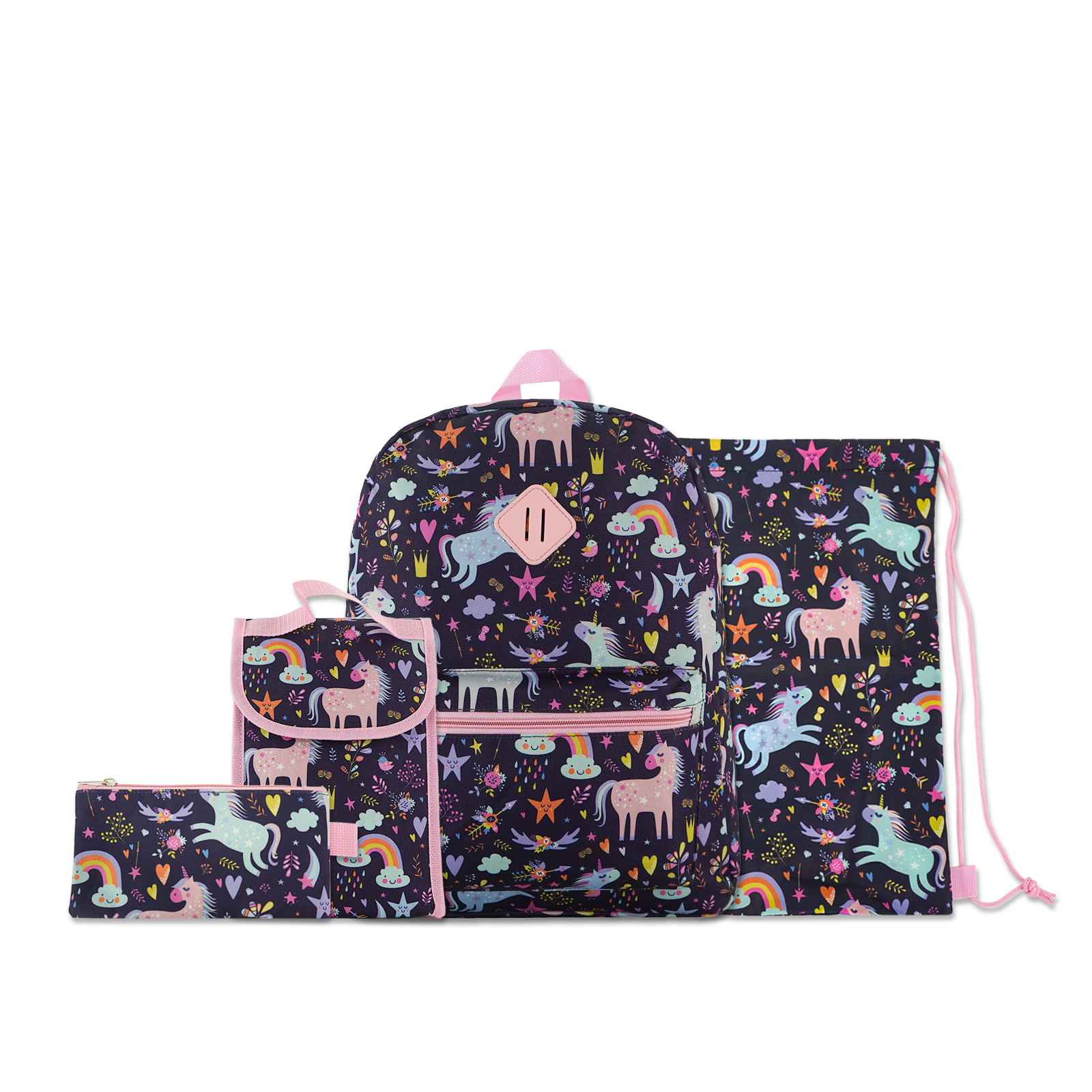 Haslor hot selling 5 Pcs School Bag set fashion sports backpack teenage student school bag