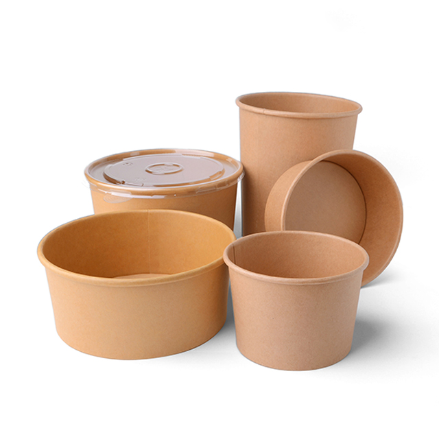 Paper Bowl With Clear Lid
