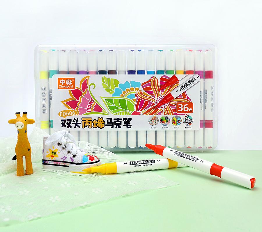 606 Dual Tip Acrylic Marker
