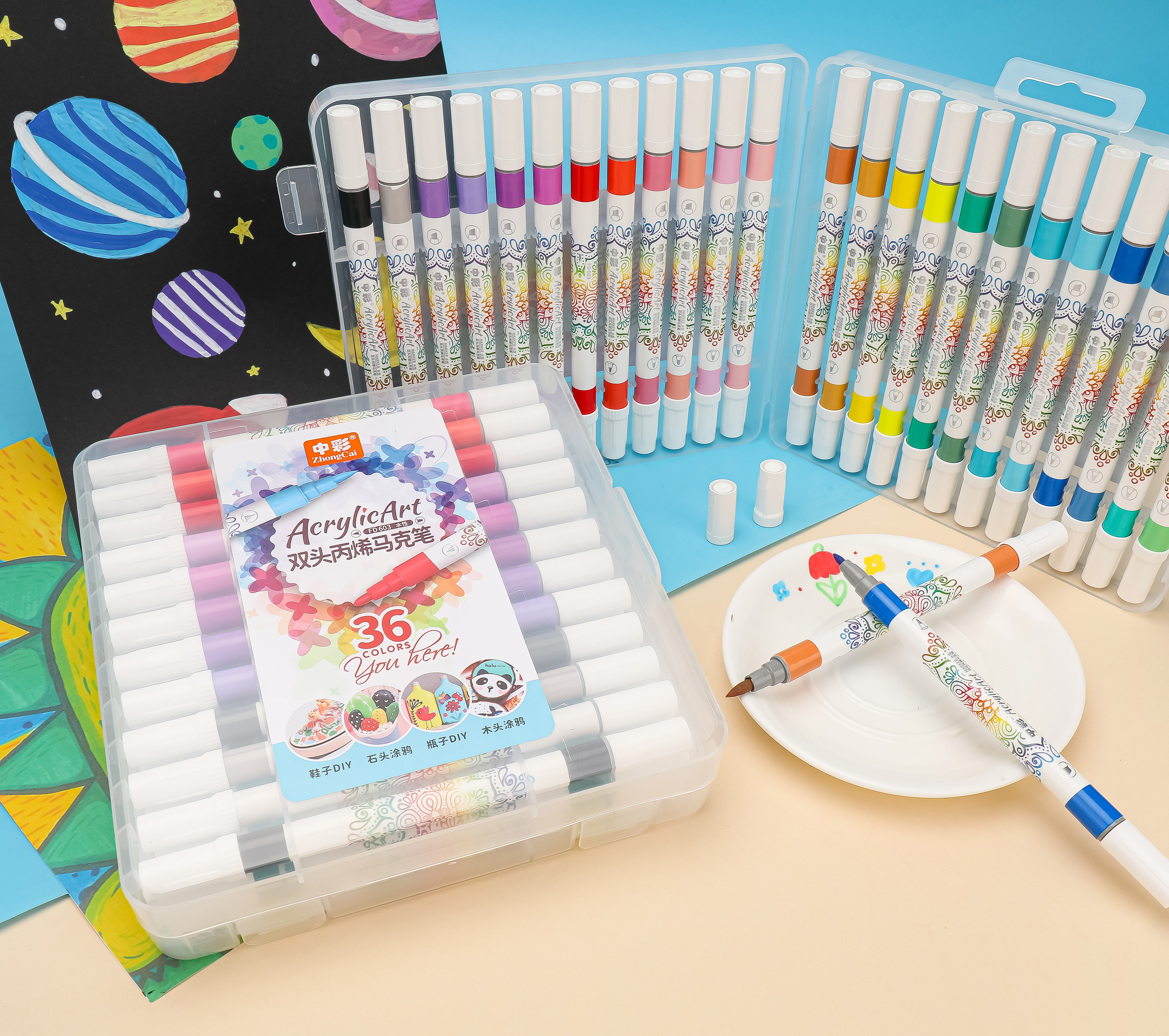 603 Dual Tip Acrylic Marker