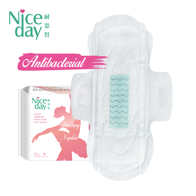 Super heavy flow antibacterial leak protection anion sanitary pad