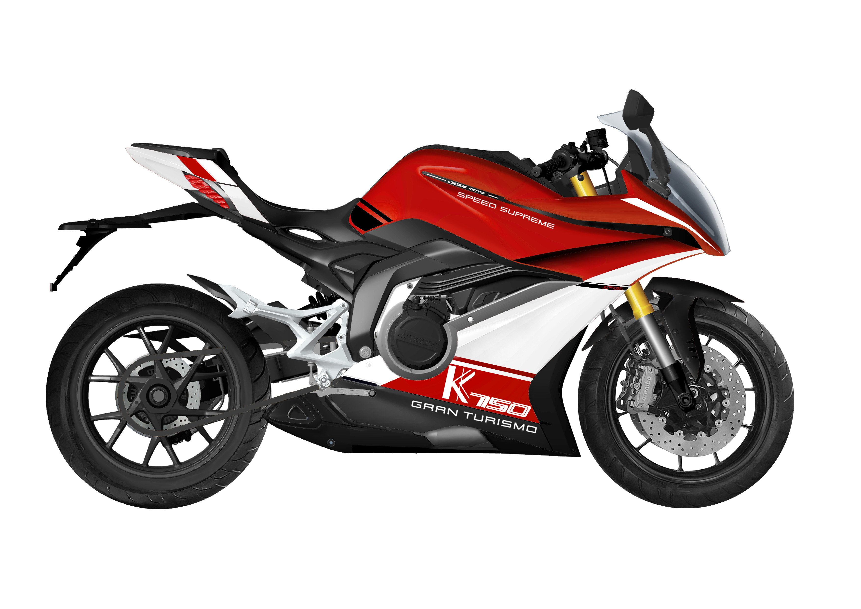 Jedi 750cc racing motorcycle