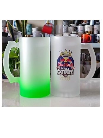 16oz Sublimation Frosted Beer Glass