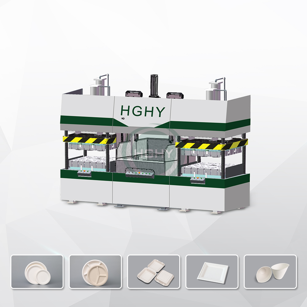 HGHY Semi-automatic Pulp Molding Tableware Machine