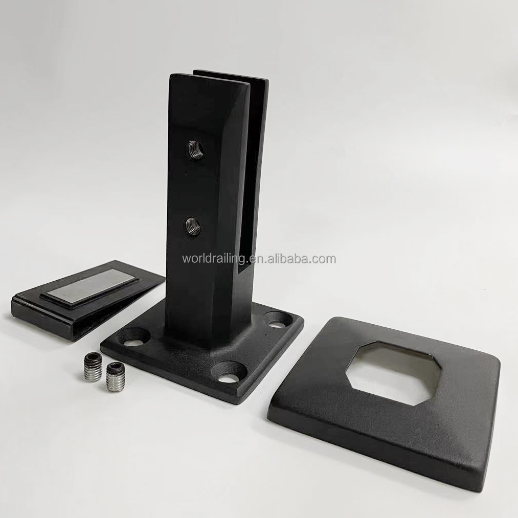 YL Hot Sales black glass railing stainless steel railing with glass