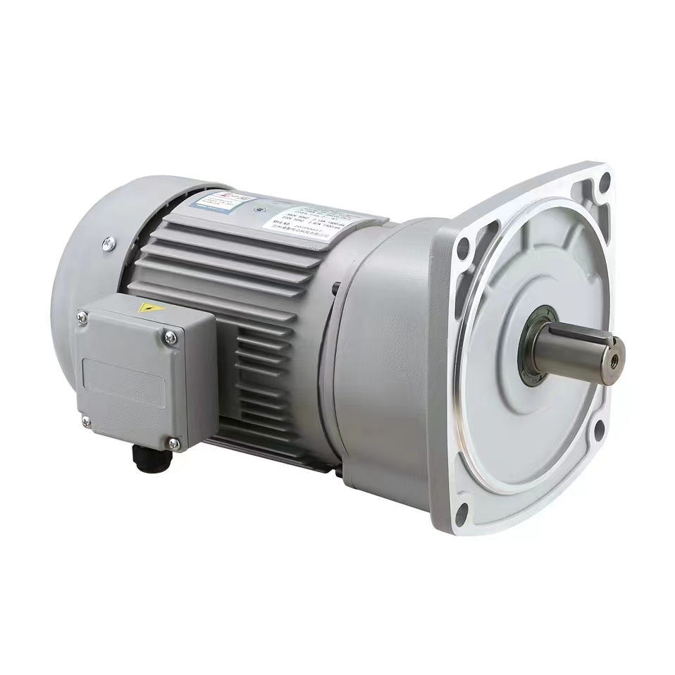 Horizontal and vertical gear reduction motor