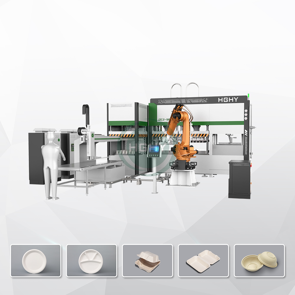 HGHY Pulp Molding paper tray making machine