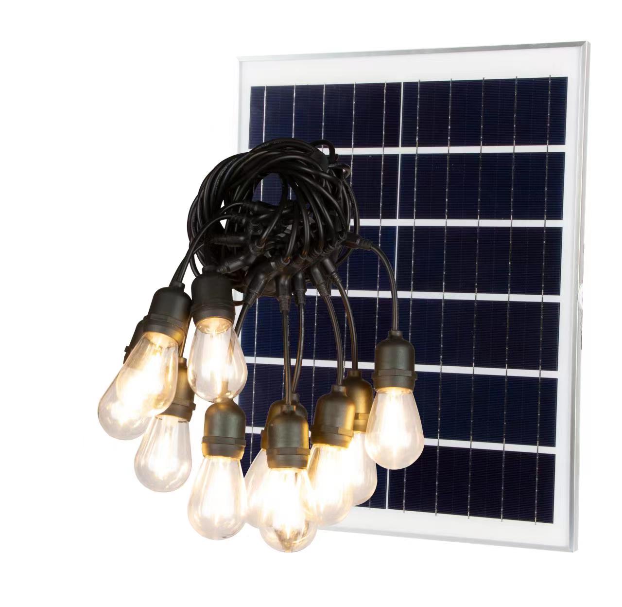 Solar outdoor decorative light string